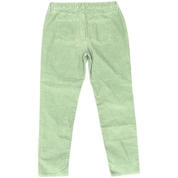 EUC Women's BODEN Denim Cord Girlfriend Pant Light Green | Size 12R - Picture 7 of 14